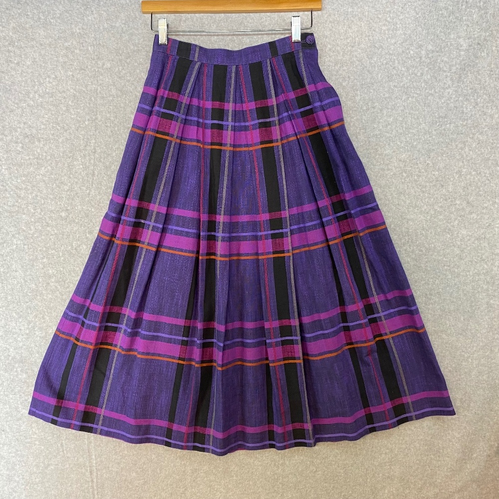 Purple Plaid Women's Skirt